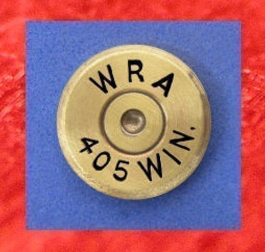 Winchester Brass  WRA 405 WIN Brass Cartridge Hat Pin  Tie Tac  Ammo Bullet-img-0