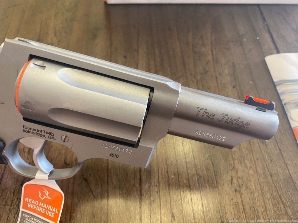 Taurus Judge Revolver Stainless 45 Colt 410 Ga 5 Shot 2.5” 2-441039T NIB-img-4