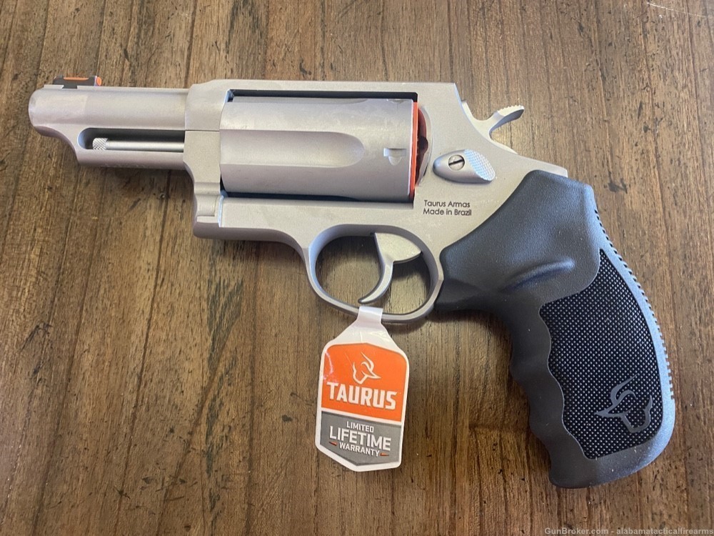 Taurus Judge Revolver Stainless 45 Colt 410 Ga 5 Shot 2.5” 2-441039T NIB-img-2