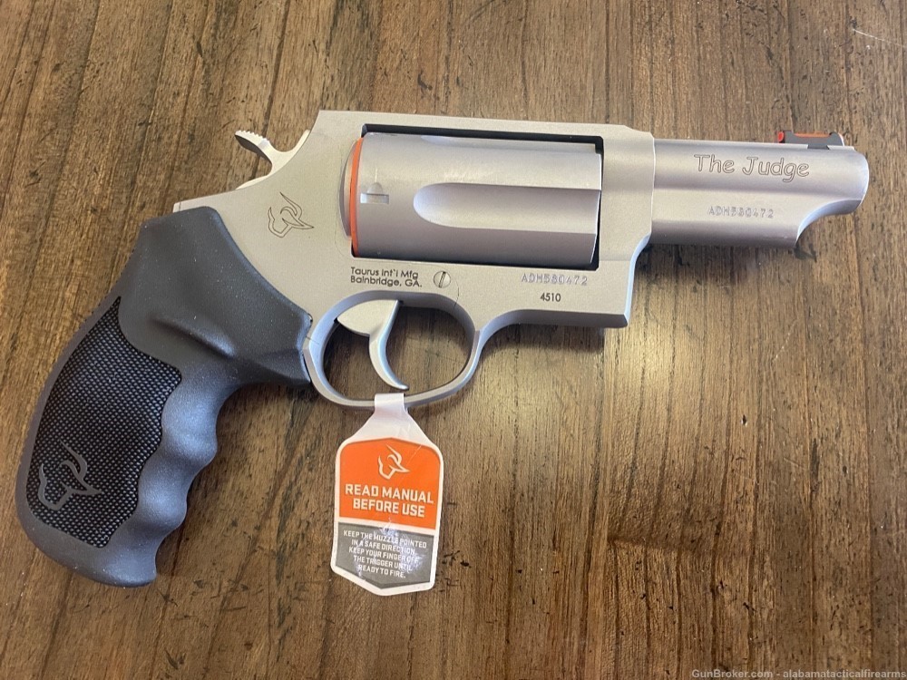 Taurus Judge Revolver Stainless 45 Colt 410 Ga 5 Shot 2.5” 2-441039T NIB-img-1