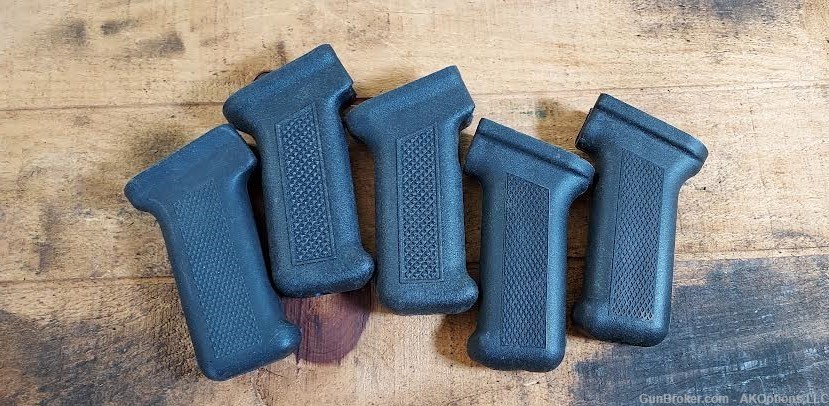 Group of 5 Black USA made AK pistol grips - 5 Pieces Included-img-1