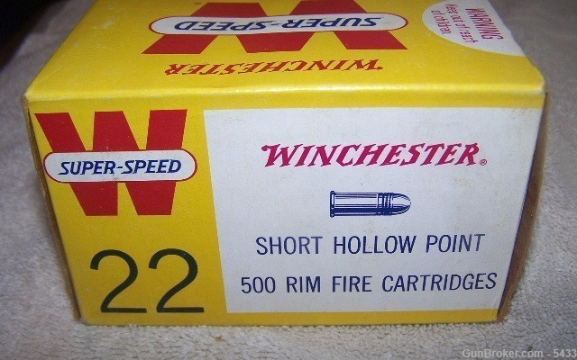 Full brick Winchester 22 Short Hollow Point-img-2