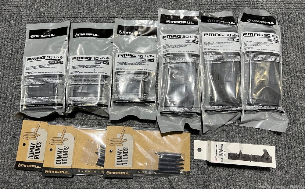 Magpul PMAG 10, 30, Dummy Rounds, and XTM Hand Stop Kit New-img-0