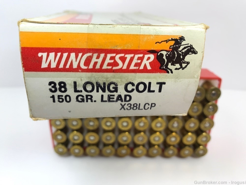 1985 Winchester Super X .38 Long Colt 150 Gr Lead FULL BOX 50 Rounds 890-PX-img-4