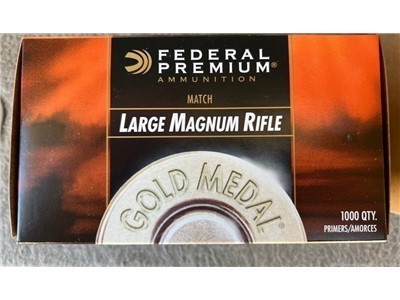 1000 Federal Premium Gold Medal No. GM215M Large Rifle Mag Primers 1,000