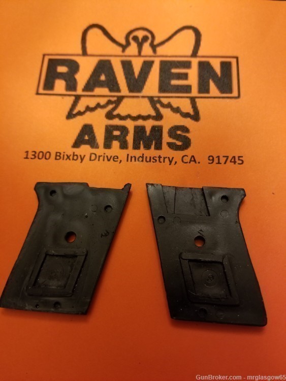 Raven / Phoenix Arms MP25, MP-25, P25, P-25 Black Grooved Grips (Sliding Sa-img-2