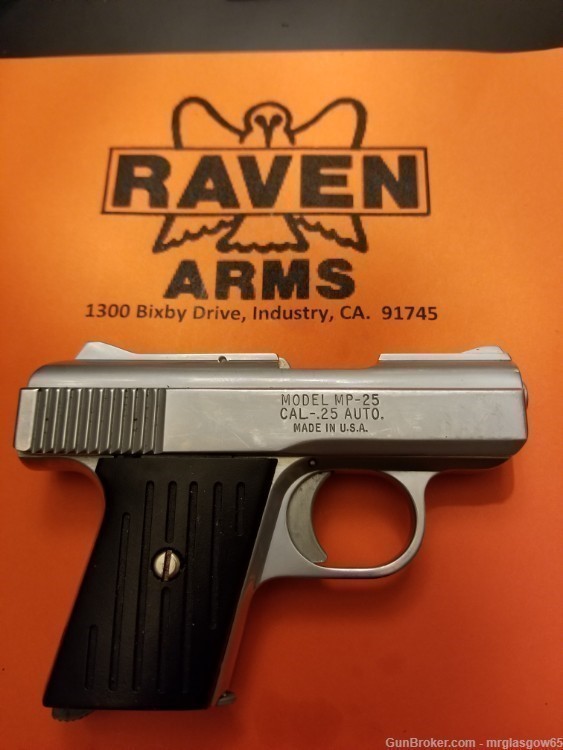 Raven / Phoenix Arms MP25, MP-25, P25, P-25 Black Grooved Grips (Sliding Sa-img-3