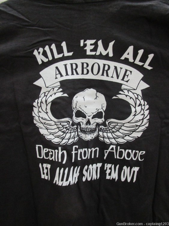 Airborne, Death From Above, Kill 'Em All, Let Allah Sort 'Em Out Shirt-XL-img-0