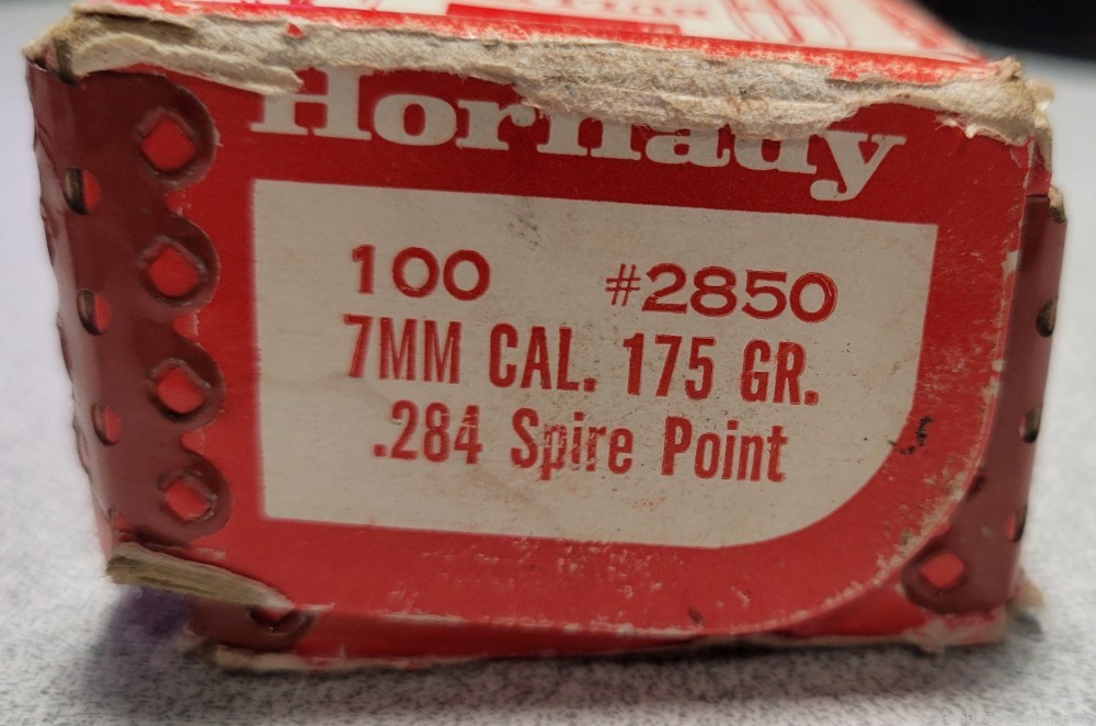 Hornady 7mm 175 grain 100 pcs #2850 Spire Point-img-0
