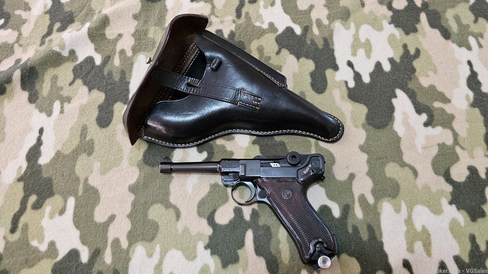 Mauser S/42 Luger 1939 VOPO Matching W/ Koffer-U Police Holster 9mm-img-0