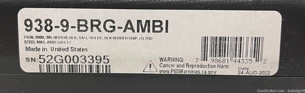 SIG SAUER P938 9MM 3" 6+1 AMBI 9mm MICRO COMPACT SAO NO CC FEES-img-3