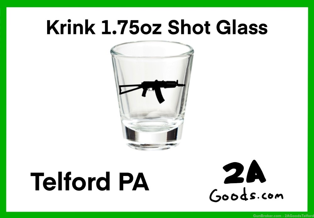 AK47 AK74 Krink Krinkov 5.45 5.45x39 1.75oz Shot Glass-img-0