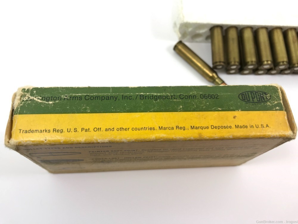 1974-84 Remington .222 Rem Mag 55 Gr Hollow PT 16 Rnd Vintage Box 1158-NX-img-3