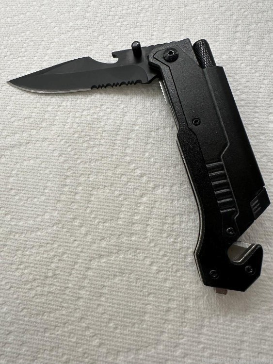 Tactical Rescue Knife LED Fire Starter-img-3