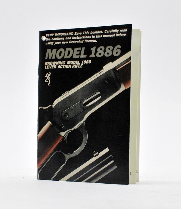 Browning Model 1886 Lever Action Rifle Manual. New-img-0