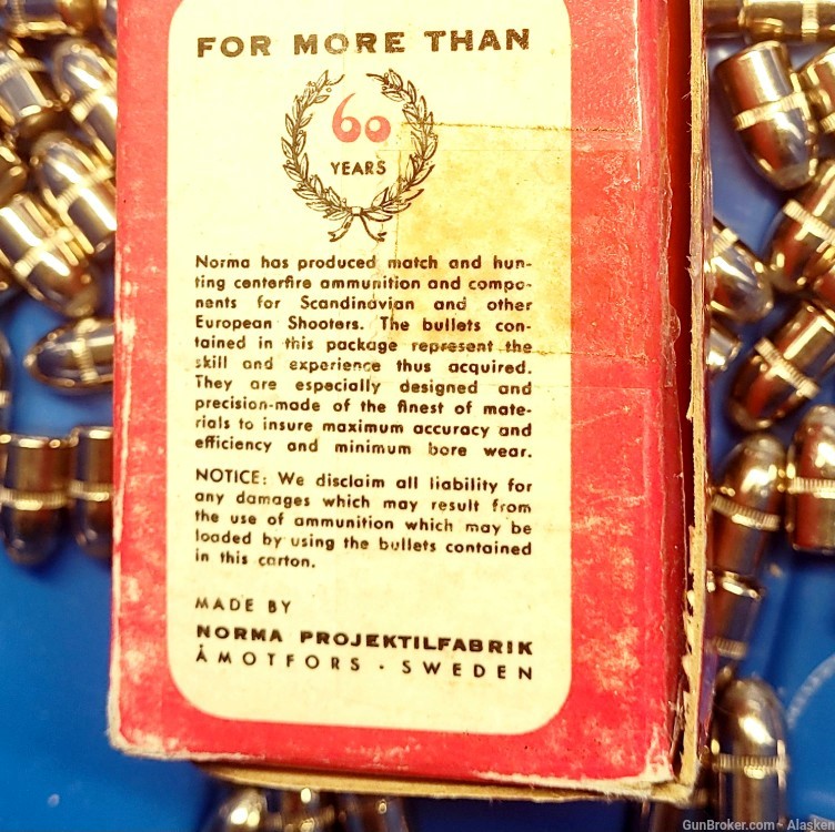 300 Norma ORIGINAL 93 gr Nickel plated bullets .30 Luger 7.65x21 Parabellum-img-4