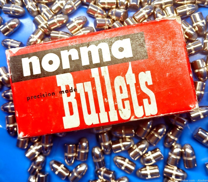 300 Norma ORIGINAL 93 gr Nickel plated bullets .30 Luger 7.65x21 Parabellum-img-1
