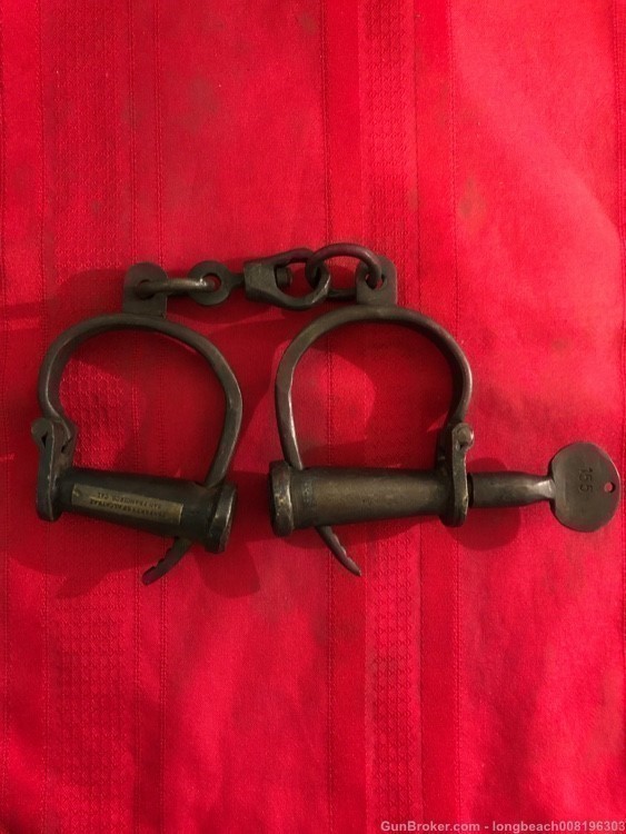 1920’s Alcatraz Handcuffs (WW2 German, US, Japanese, Russian, Civil War)-img-0