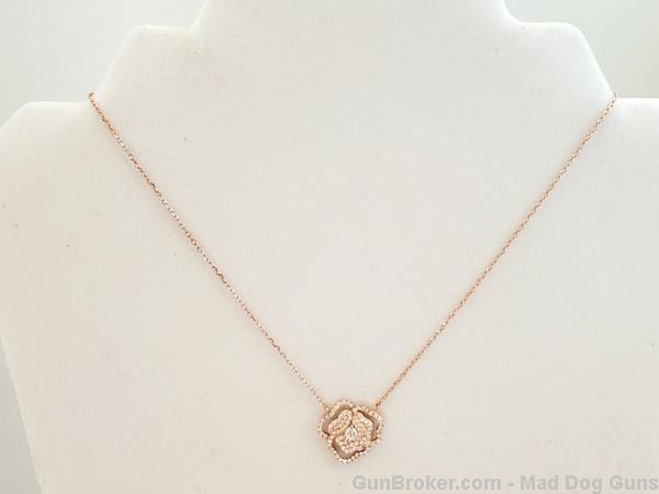 Yagi Designs Necklace. Simulated Diamonds. Rose Gold. Y12. *REDUCED*-img-2