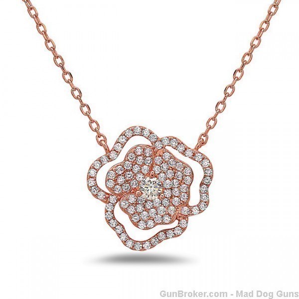 Yagi Designs Necklace. Simulated Diamonds. Rose Gold. Y12. *REDUCED*-img-0