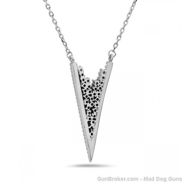 Yagi Designs Necklace. Simulated Diamonds. White Gold. Y13. *REDUCED*-img-1