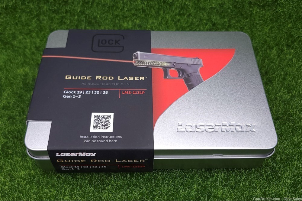 LaserMax Guide Rod Red Laser Sight for Glock 19-23-32-38 Gen 1-3- LMS-1131P-img-0