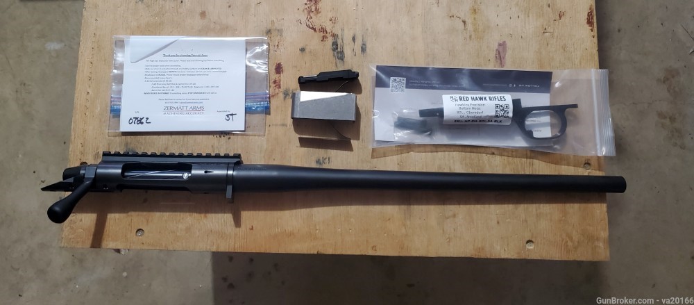 SAC / Short Action Customs 18" 308 Barreled Action plus Extras-img-0