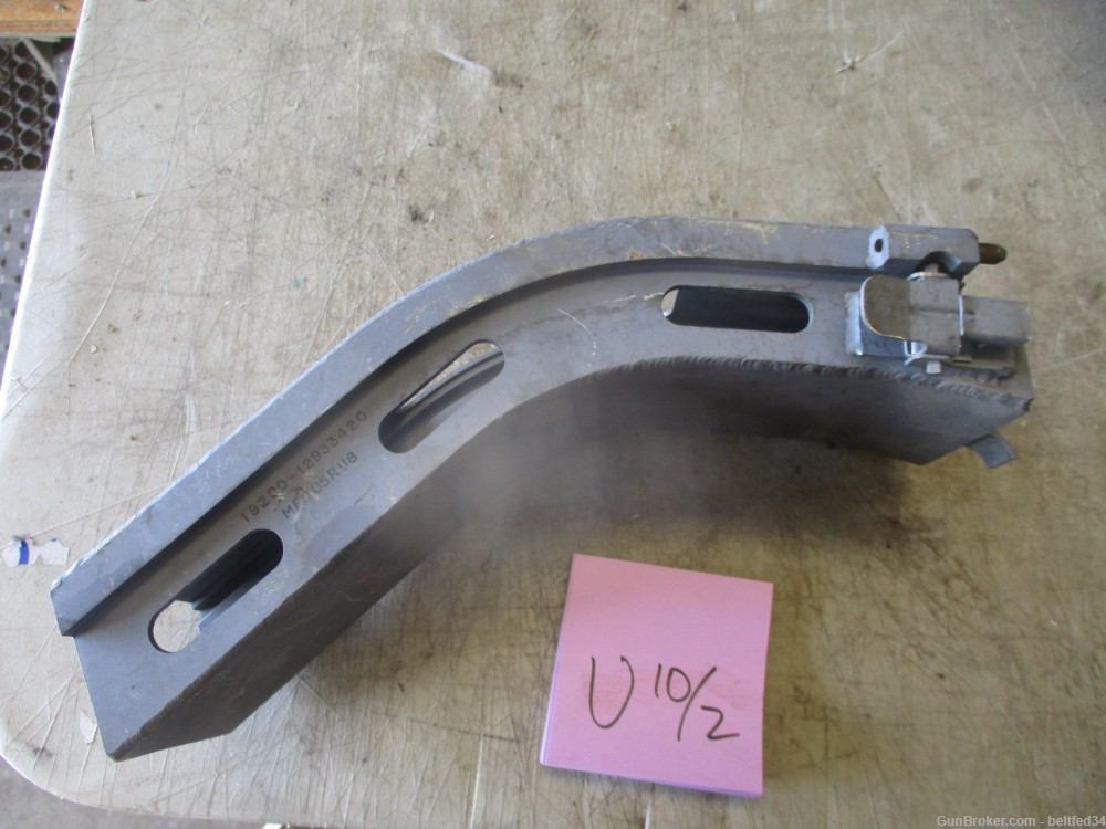 NOS 12" Curved Rigid Stainless Link Chute for 25mm, Feed Chute-img-1