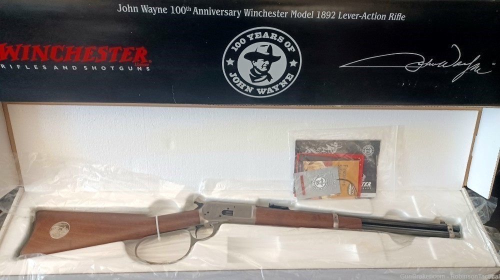 Winchester Model 1892 John Wayne 100th Anniversary  44-40 "High Grade"-img-0