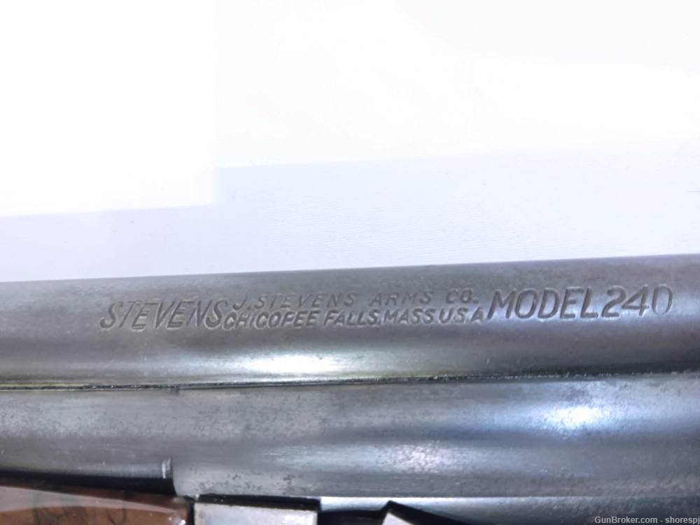 J. Stevens Model 240 .410GA Over-Under Split Hammer Shotgun (26" blued)-img-7