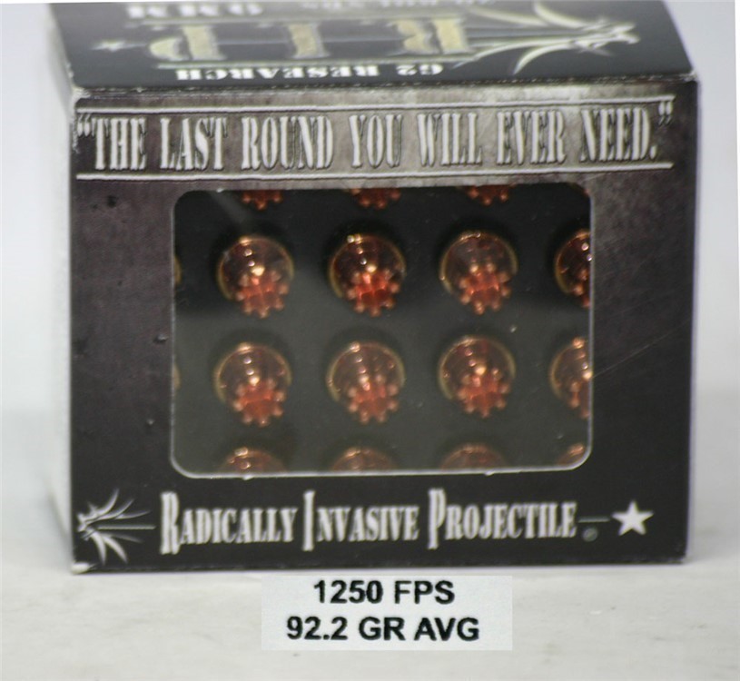 9MM G2 RIP 92 Grain ExTrEmE JHP "RAdiCaLlY WiCkEd" RIP Ammo 20 Rounds-img-2
