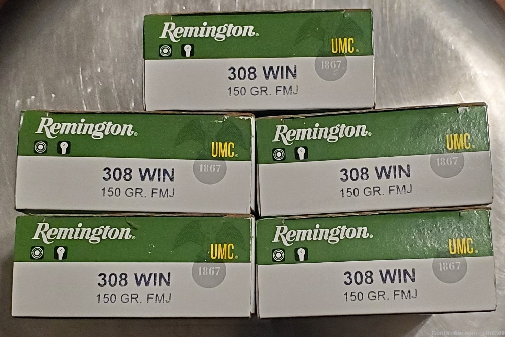 100 Rounds of Remington 308 WIN 150 GR UMC FMJ-img-0