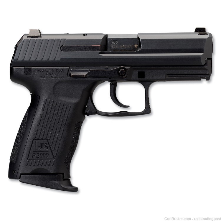 Heckler & Koch P2000 V3 DA/SA 3.66" Barrel 9mm Black Pistol 81000043-img-0