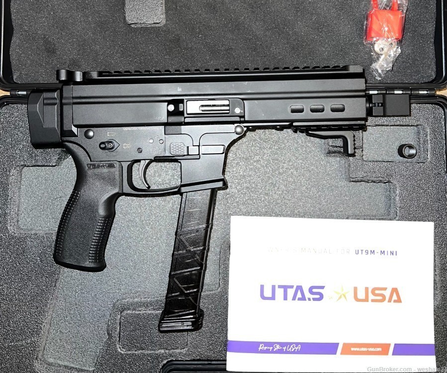 UTAS Model UT9M-BK6 Tactical Pistol 33RD MAG 6" 9MM Luger NEW-img-0
