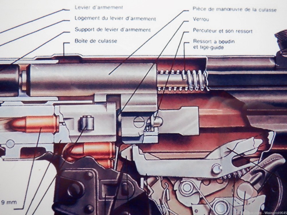 HECKLER & KOCH MP5 A3 CUTAWAY POSTER PRINT-img-2
