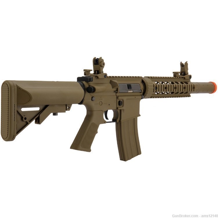 Lancer Tactical Gen 2 M4 SD Carbine Airsoft AEG Rifle with Mock Suppressor -img-3