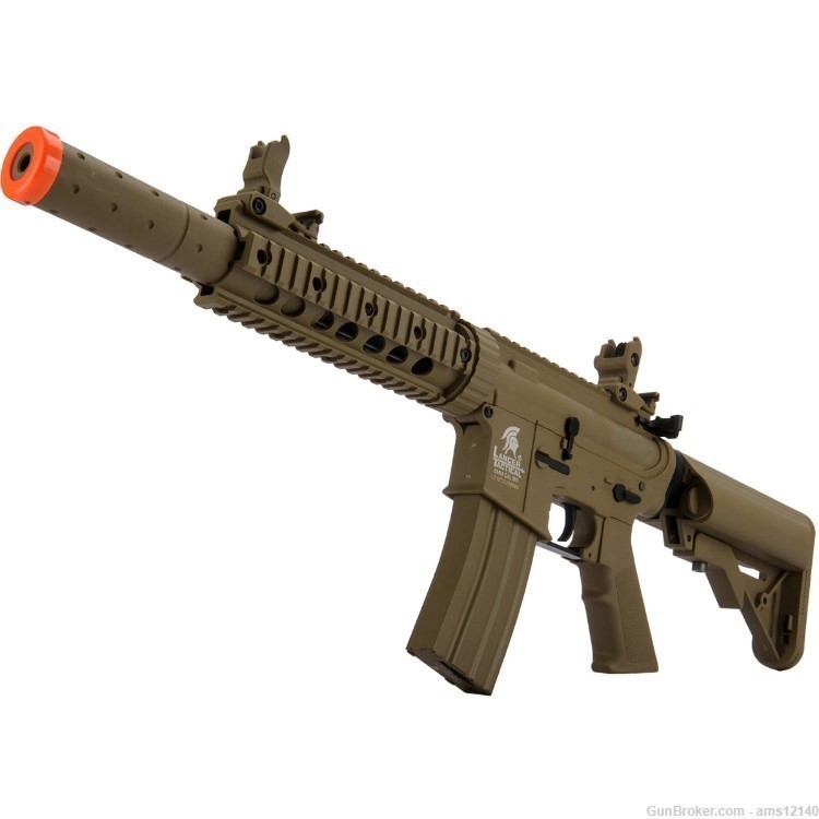 Lancer Tactical Gen 2 M4 SD Carbine Airsoft AEG Rifle with Mock Suppressor -img-4