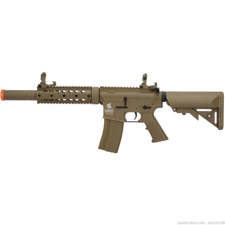 Lancer Tactical Gen 2 M4 SD Carbine Airsoft AEG Rifle with Mock Suppressor -img-0