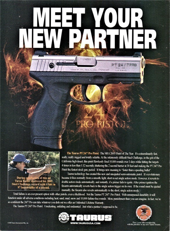 2006 TAURUS PTG-24/7 Pro Pistol PRINT AD-img-0