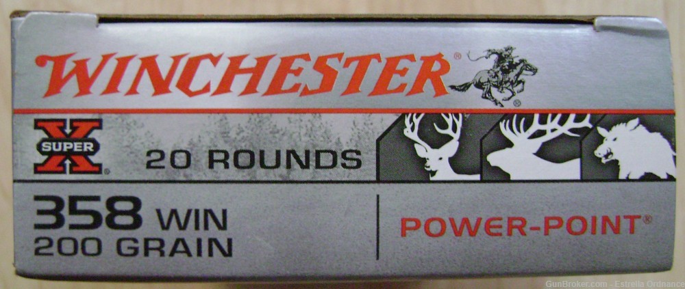 Winchester .358 Win Super X 200 Grain Power-Point # X3582-img-1