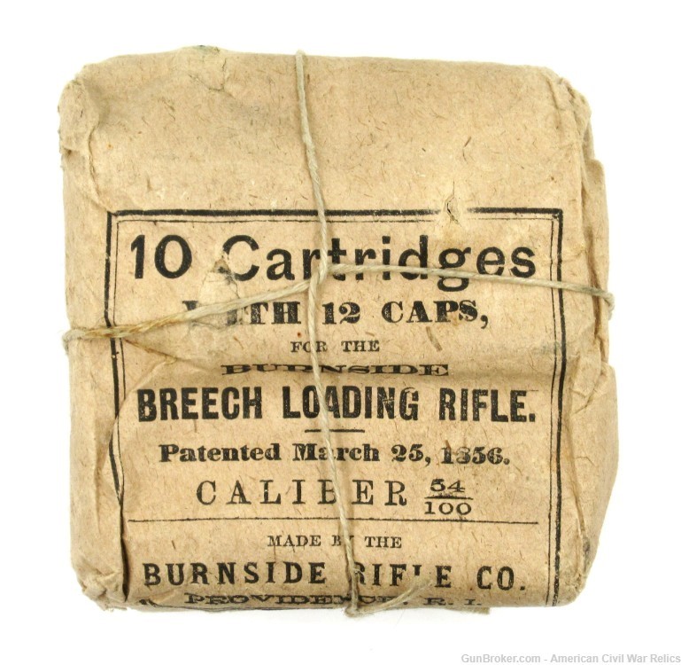 Civil War .54 Burnside Carbine Cartridges by Burnside Rifle Company-img-0