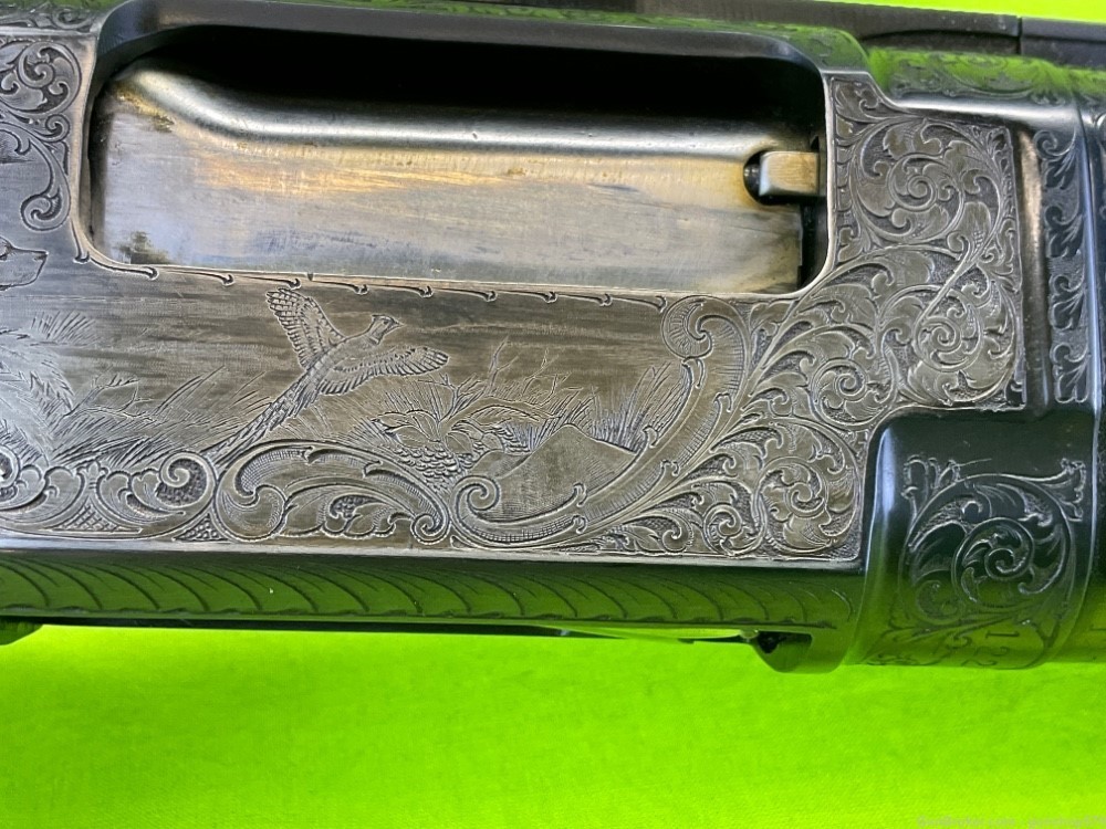 Winchester Model 12 30 In Full Vent Rib Angelo Bee Master Engraved 1950 C&R-img-5