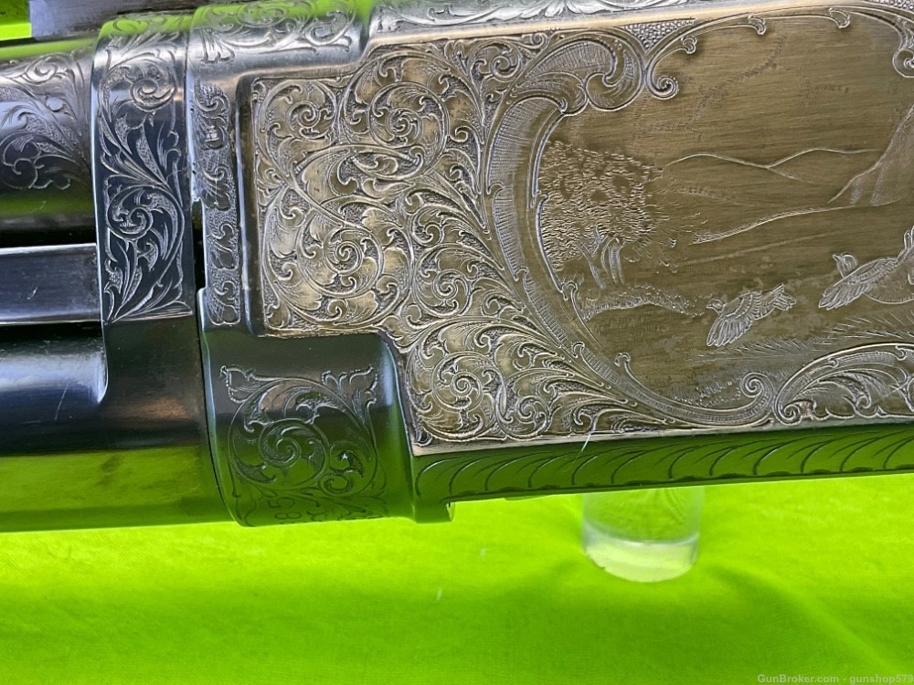 Winchester Model 12 30 In Full Vent Rib Angelo Bee Master Engraved 1950 C&R-img-37