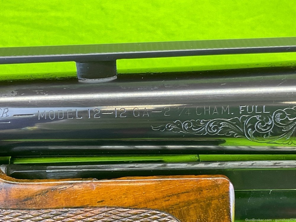 Winchester Model 12 30 In Full Vent Rib Angelo Bee Master Engraved 1950 C&R-img-29