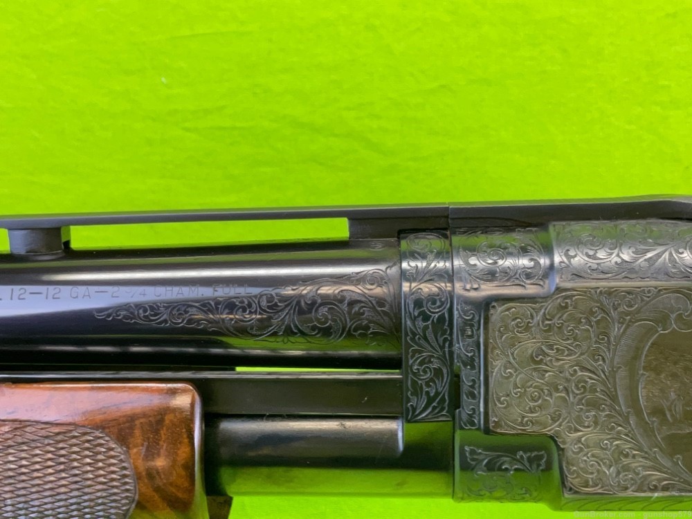 Winchester Model 12 30 In Full Vent Rib Angelo Bee Master Engraved 1950 C&R-img-27