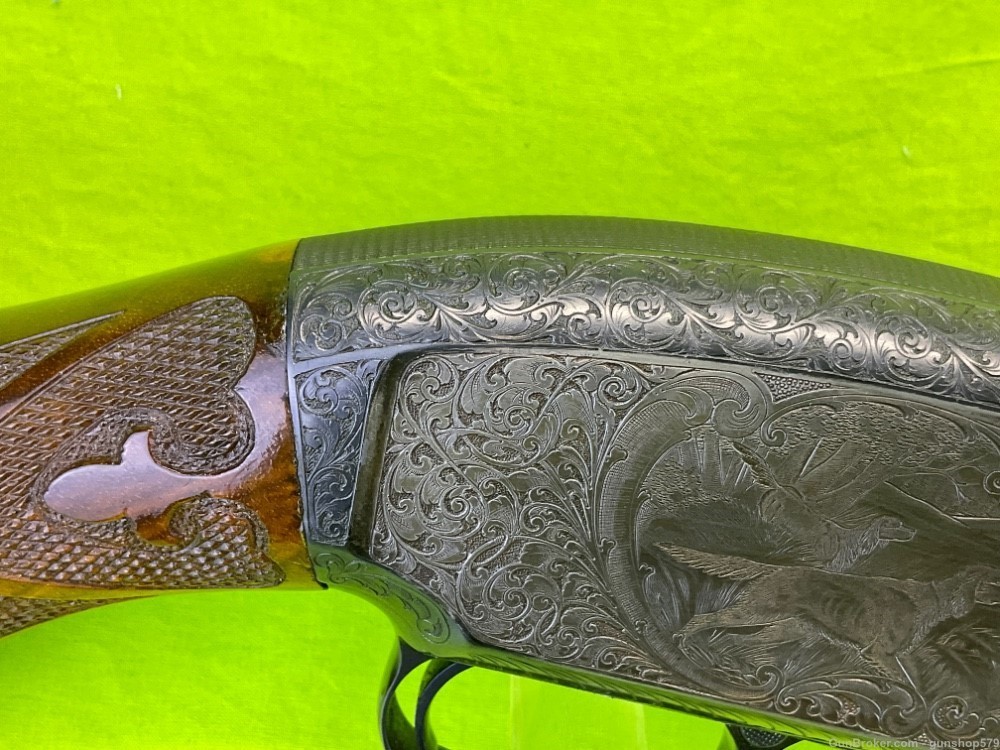 Winchester Model 12 30 In Full Vent Rib Angelo Bee Master Engraved 1950 C&R-img-12