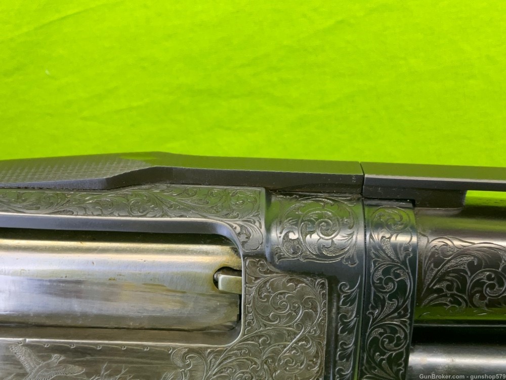 Winchester Model 12 30 In Full Vent Rib Angelo Bee Master Engraved 1950 C&R-img-9