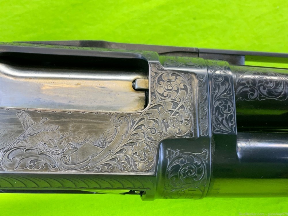 Winchester Model 12 30 In Full Vent Rib Angelo Bee Master Engraved 1950 C&R-img-6