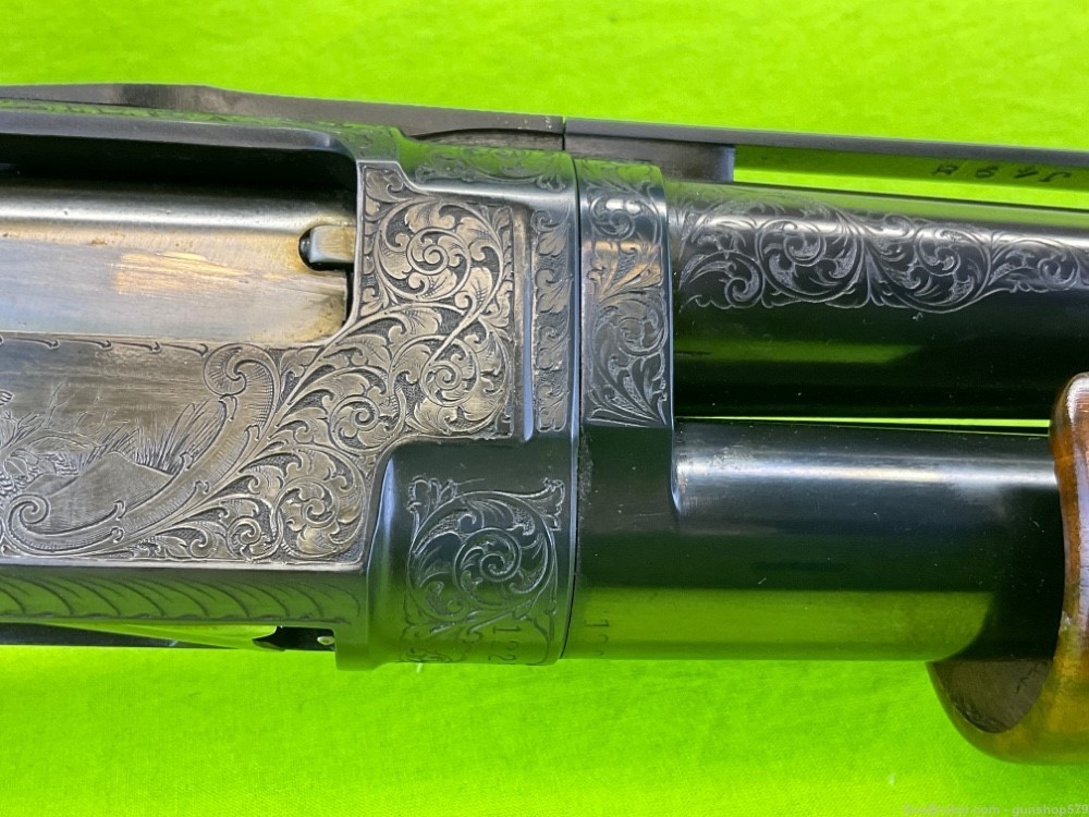 Winchester Model 12 30 In Full Vent Rib Angelo Bee Master Engraved 1950 C&R-img-7