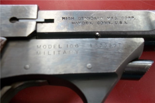 High Standard Supermatic Tournament 22LR Model 106 Military Pistol 1967-68-img-8